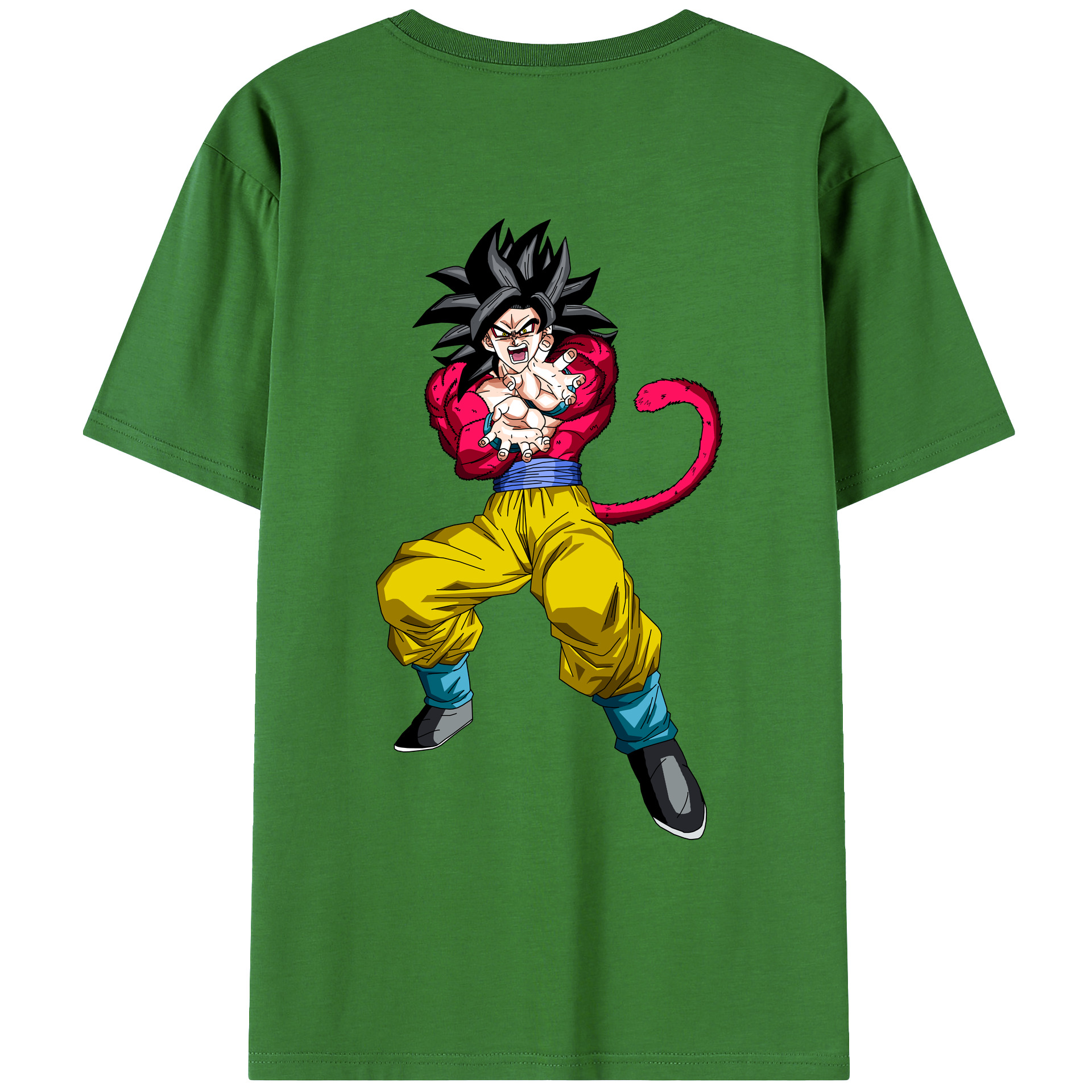 （画像用） ドラゴンボール 孫悟空（そん ごくう）Son Goku カカロット DRAGON BALL Kakarotto レディース半袖Tシャツ(バックプリント)